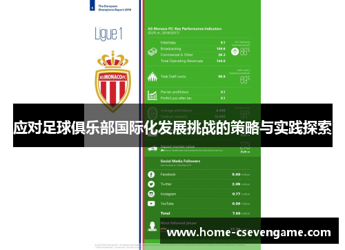 应对足球俱乐部国际化发展挑战的策略与实践探索